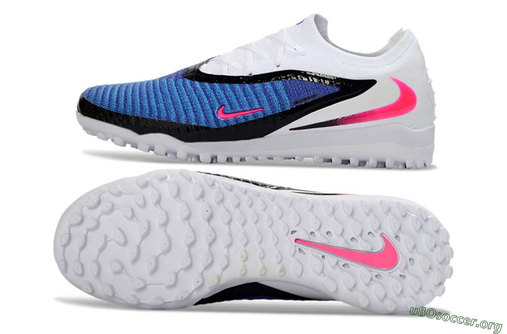Nike Phantom 6 Elite Low TF Football Shoes - Blue/Electric Blue/Pink Flash 1