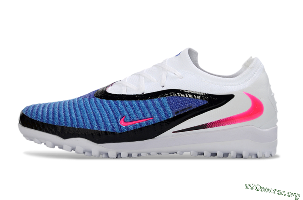 Nike Phantom 6 Elite Low TF Football Shoes - Blue/Electric Blue/Pink Flash 3