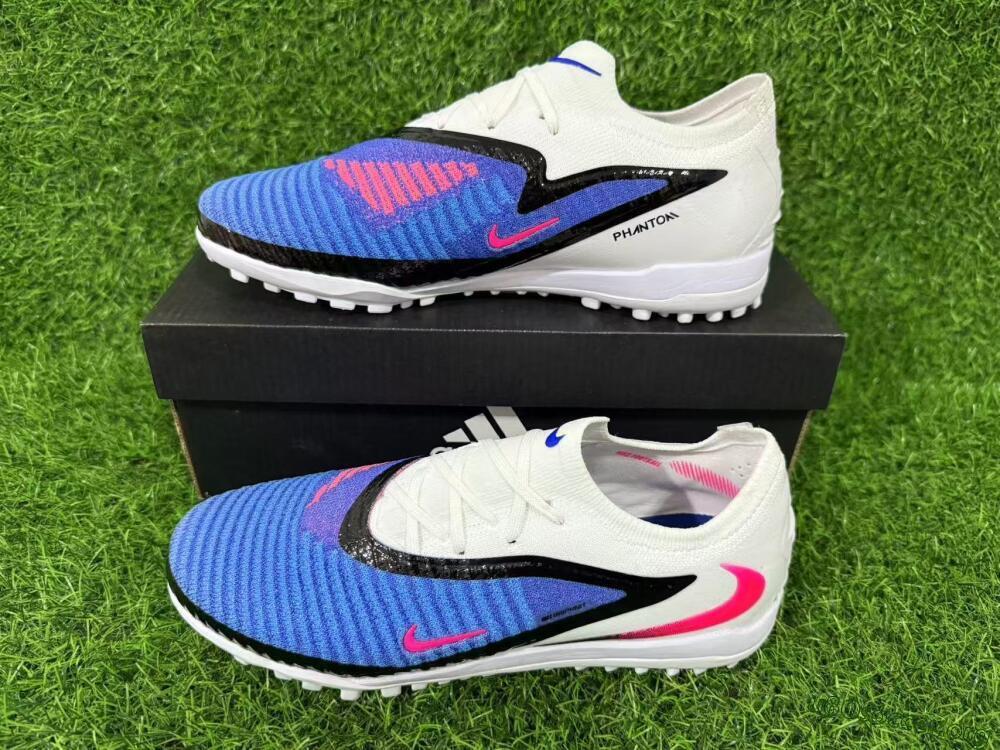 Nike Phantom 6 Elite Low TF Football Shoes - Blue/Electric Blue/Pink Flash