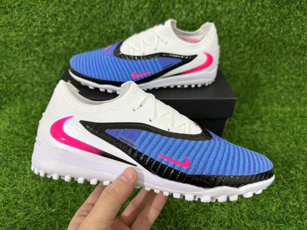Nike Phantom 6 Elite Low TF Football Shoes - Blue/Electric Blue/Pink Flash