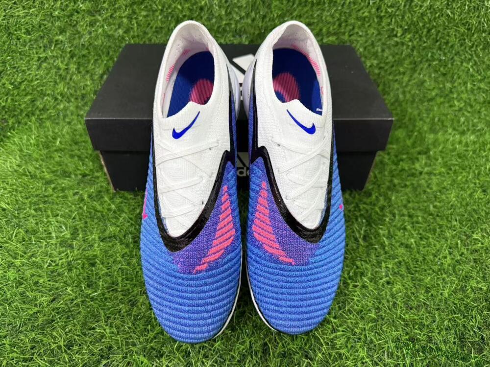 Nike Phantom 6 Elite Low TF Football Shoes - Blue/Electric Blue/Pink Flash