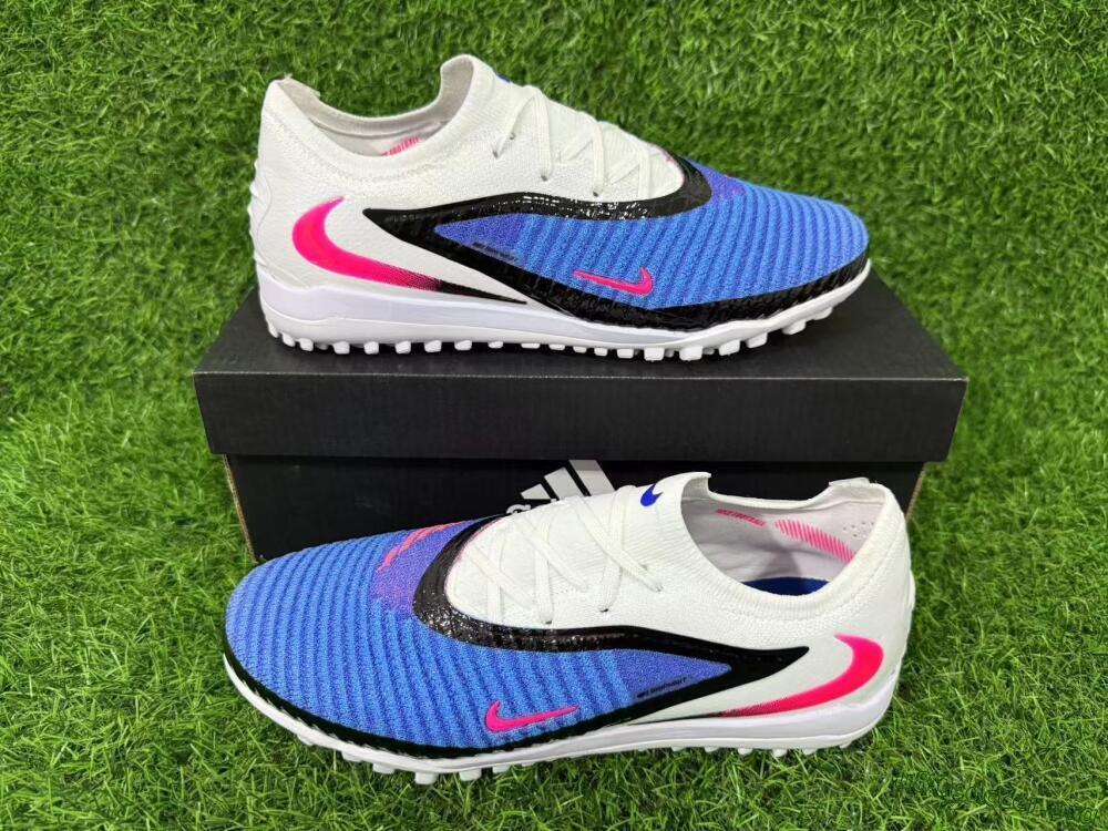 Nike Phantom 6 Elite Low TF Football Shoes - Blue/Electric Blue/Pink Flash