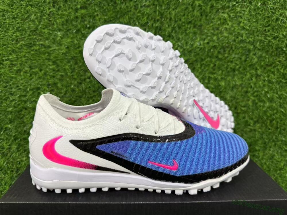 Nike Phantom 6 Elite Low TF Football Shoes - Blue/Electric Blue/Pink Flash