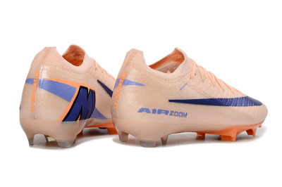 Nike Air Zoom Mercurial Vapor 16 Elite FG Football Boots - Peach/Navy Blue/Orange