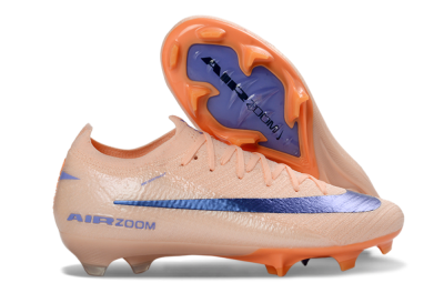 Nike Air Zoom Mercurial Vapor 16 Elite FG Football Boots - Peach/Navy Blue/Orange