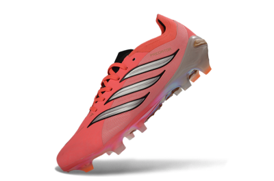 Adidas Predator 26 Elite FG Football Boots - Pink/Vibrant Coral/Steel Gray