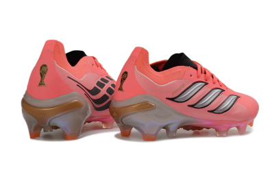 Adidas Predator 26 Elite FG Football Boots - Pink/Vibrant Coral/Steel Gray