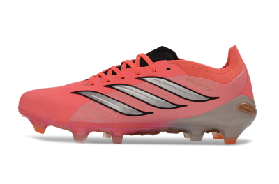 Adidas Predator 26 Elite FG Football Boots - Pink/Vibrant Coral/Steel Gray