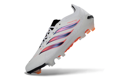 Adidas Predator 26 Elite FG Football Boots - White/Electric Orange/Black