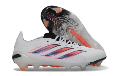 Adidas Predator 26 Elite FG Football Boots - White/Electric Orange/Black