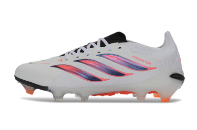 Adidas Predator 26 Elite FG Football Boots - White/Electric Orange/Black