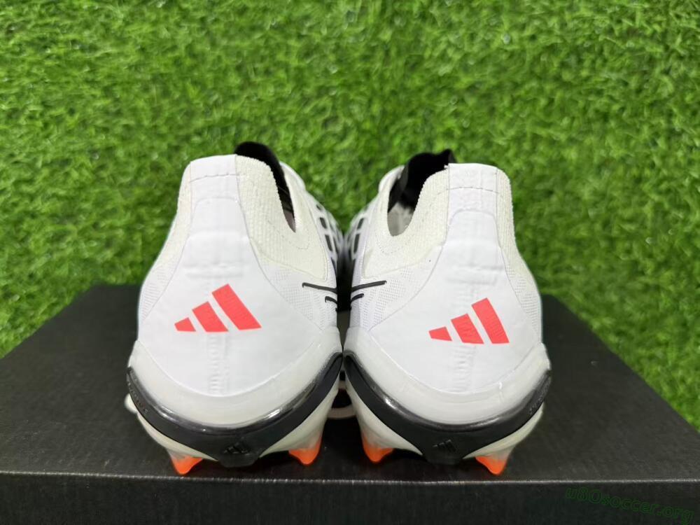 Adidas Predator 26 Elite FG Football Boots - White/Electric Orange/Black