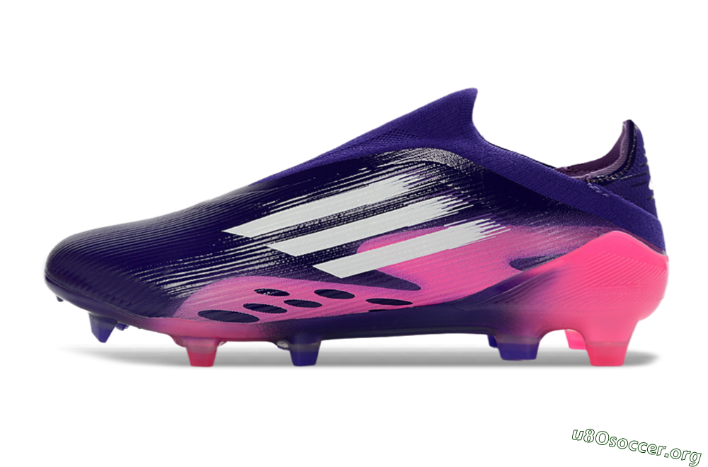 Adidas F50 Elite Laceless FG Football Boots - Purple/Vibrant Pink/Deep Purple 3