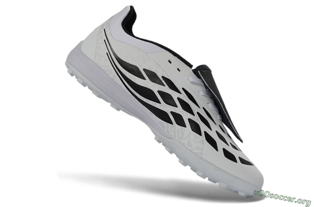 Adidas Predator 26 Elite Fold-Over Tongue TF Football Shoes - White/Electric Pink/Deep Purple 5