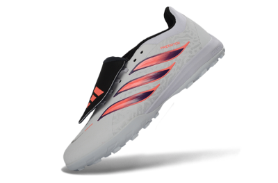 Adidas Predator 26 Elite Fold-Over Tongue TF Football Shoes - White/Electric Pink/Deep Purple