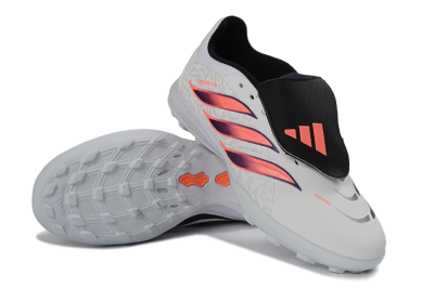 Adidas Predator 26 Elite Fold-Over Tongue TF Football Shoes - White/Electric Pink/Deep Purple