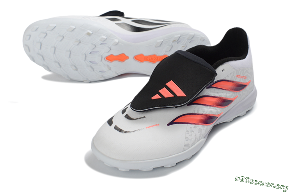 Adidas Predator 26 Elite Fold-Over Tongue TF Football Shoes - White/Electric Pink/Deep Purple 0