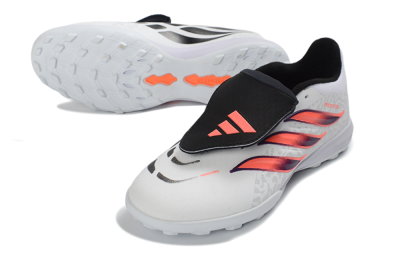 Adidas Predator 26 Elite Fold-Over Tongue TF Football Shoes - White/Electric Pink/Deep Purple