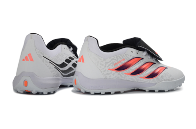 Adidas Predator 26 Elite Fold-Over Tongue TF Football Shoes - White/Electric Pink/Deep Purple