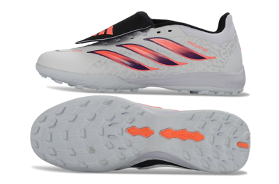 Adidas Predator 26 Elite Fold-Over Tongue TF Football Shoes - White/Electric Pink/Deep Purple