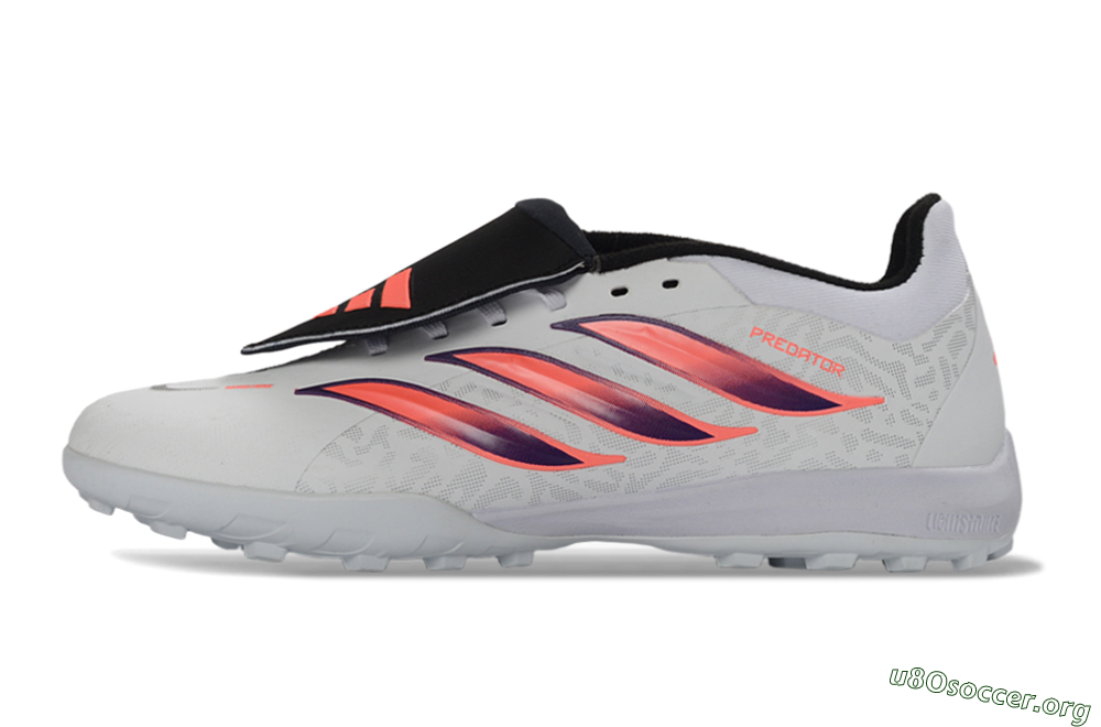 Adidas Predator 26 Elite Fold-Over Tongue TF Football Shoes - White/Electric Pink/Deep Purple 3