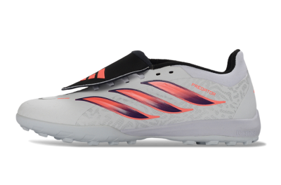 Adidas Predator 26 Elite Fold-Over Tongue TF Football Shoes - White/Electric Pink/Deep Purple