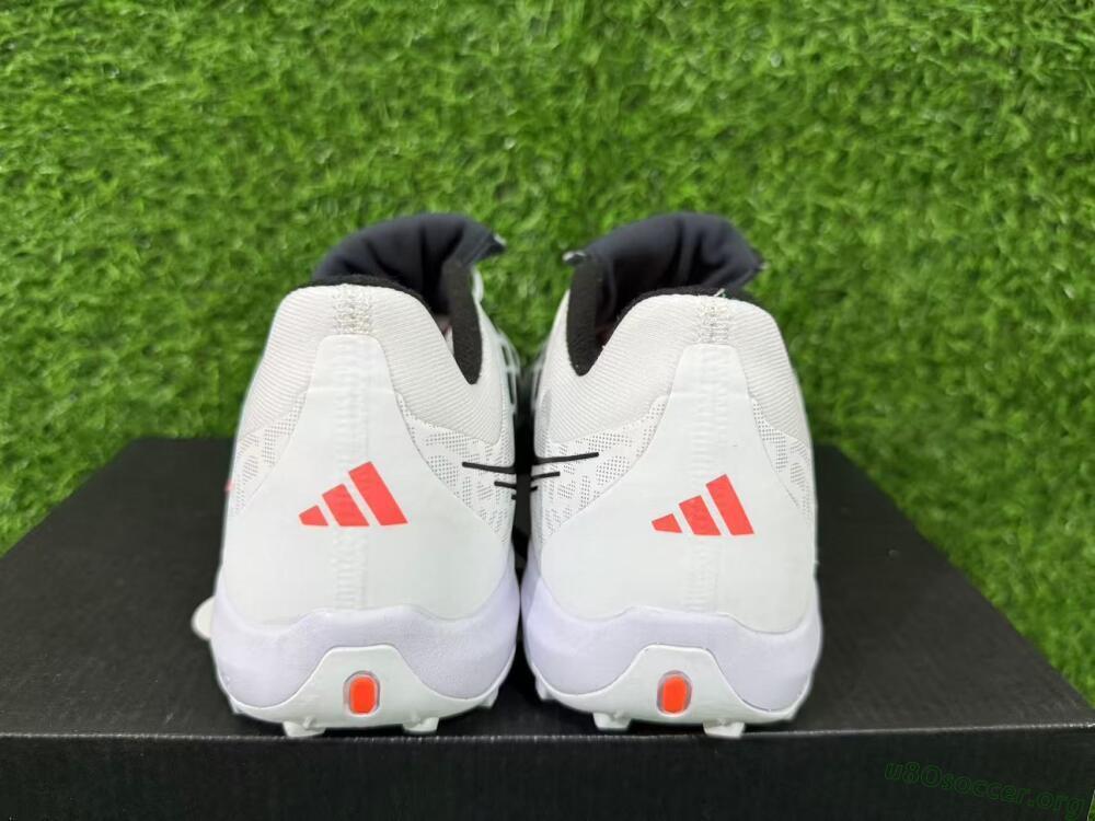 Adidas Predator 26 Elite Fold-Over Tongue TF Football Shoes - White/Electric Pink/Deep Purple