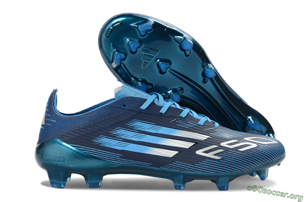 Adidas F50 Elite FG Football Boots - Blue/Deep Ocean/Sky Blue 2