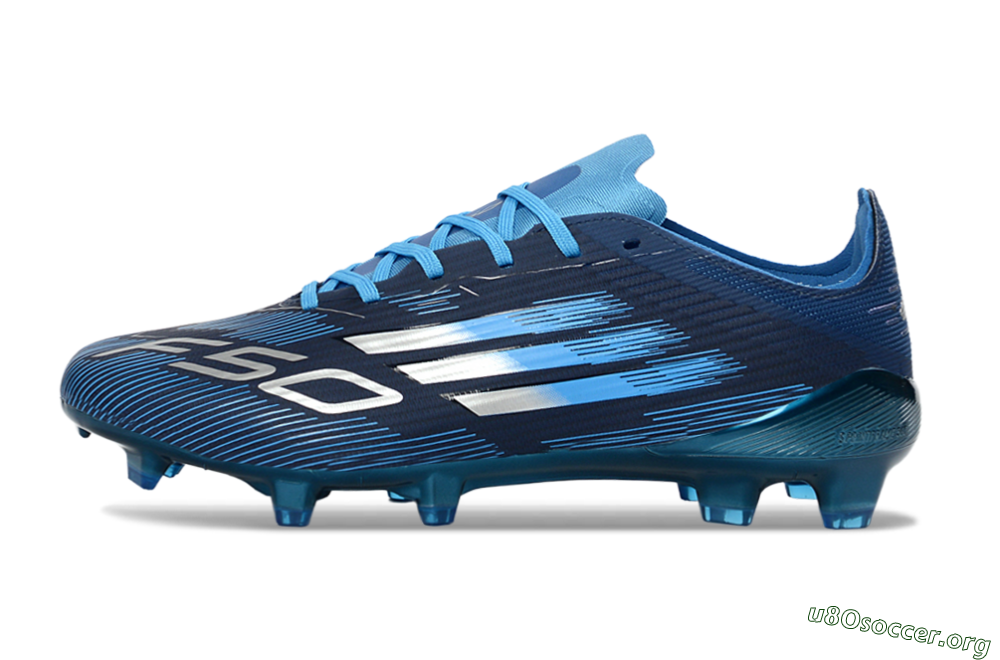 Adidas F50 Elite FG Football Boots - Blue/Deep Ocean/Sky Blue 3