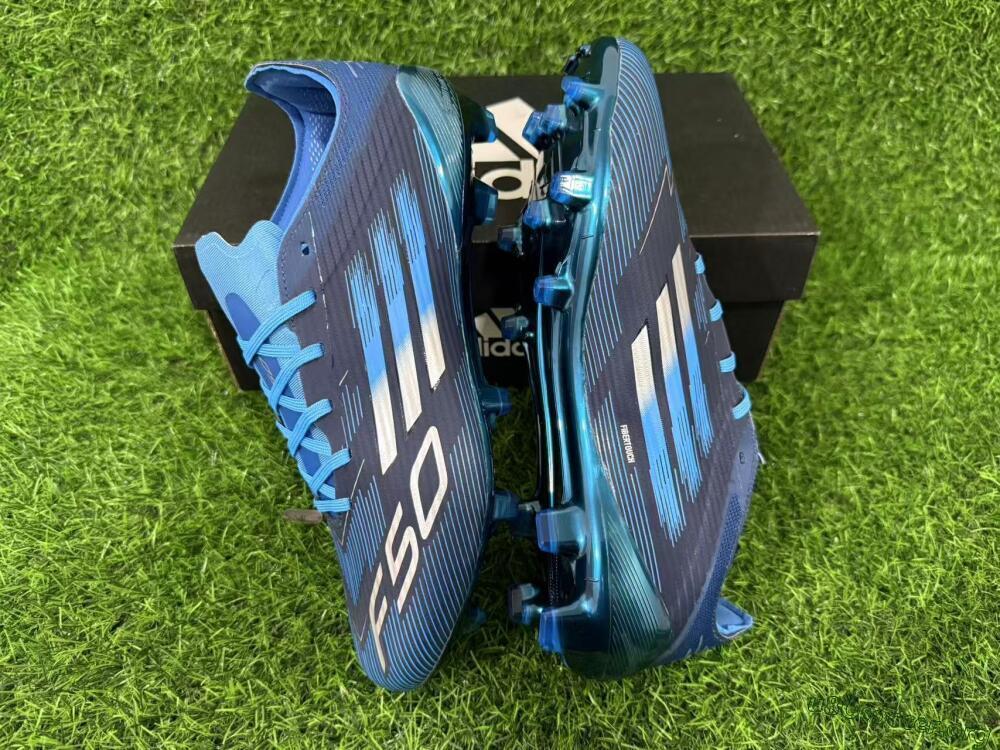 Adidas F50 Elite FG Football Boots - Blue/Deep Ocean/Sky Blue 8