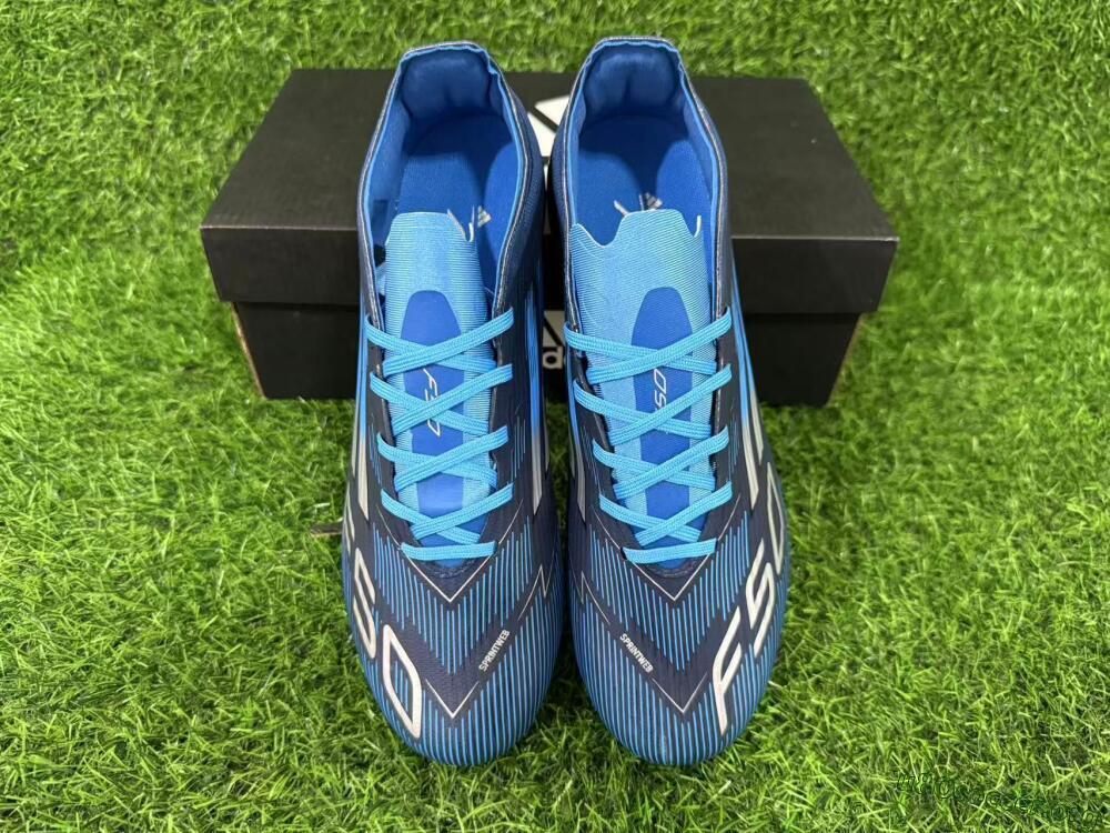 Adidas F50 Elite FG Football Boots - Blue/Deep Ocean/Sky Blue 11