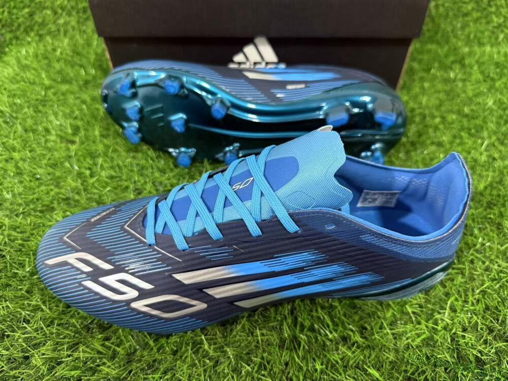 Adidas F50 Elite FG Football Boots - Blue/Deep Ocean/Sky Blue 12