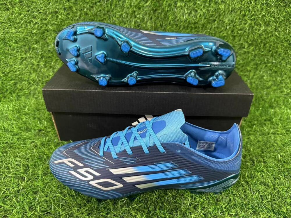 Adidas F50 Elite FG Football Boots - Blue/Deep Ocean/Sky Blue 13