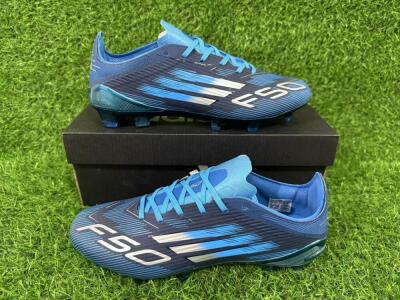 Adidas F50 Elite FG Football Boots - Blue/Deep Ocean/Sky Blue
