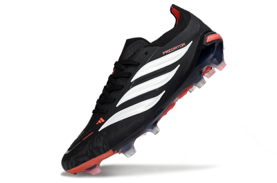 Adidas Predator 26 Elite FG Football Boots - Black/Fiery Red/Sleek White