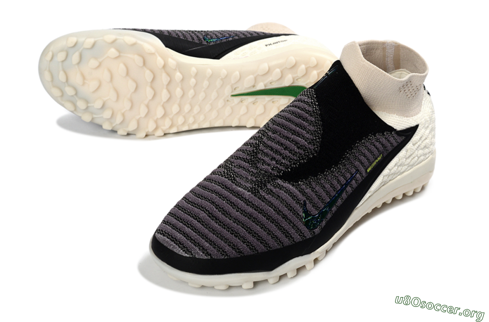 Nike Phantom 6 Elite High TF Football Shoes - Black/Charcoal Grey/White 0