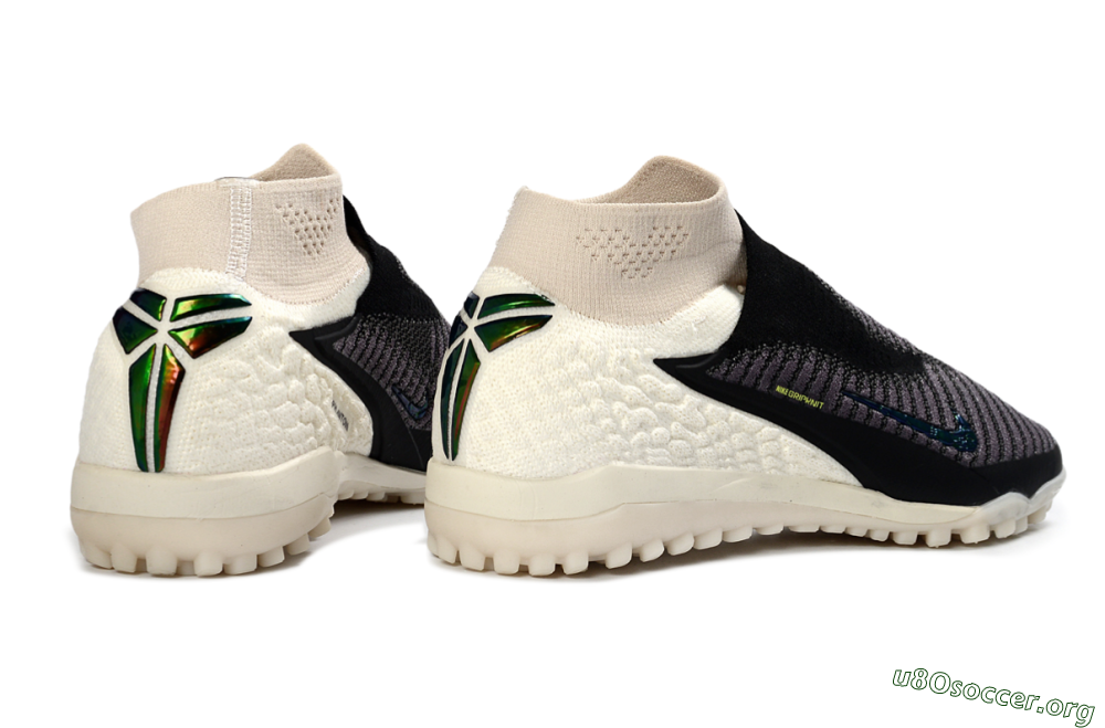 Nike Phantom 6 Elite High TF Football Shoes - Black/Charcoal Grey/White 6