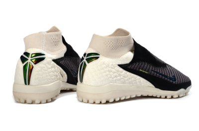 Nike Phantom 6 Elite High TF Football Shoes - Black/Charcoal Grey/White