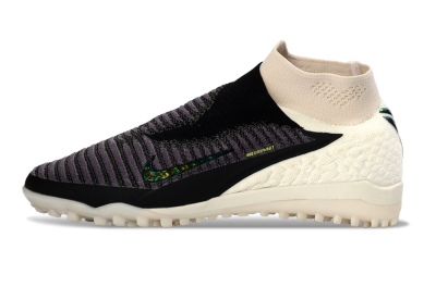 Nike Phantom 6 Elite High TF Football Shoes - Black/Charcoal Grey/White