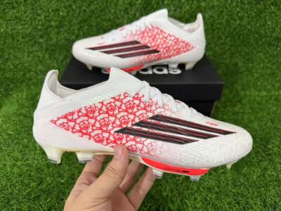 Adidas F50+ Elite Lightstrike Pro FG Football Boots - White/Crimson Red/Black