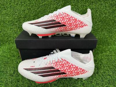 Adidas F50+ Elite Lightstrike Pro FG Football Boots - White/Crimson Red/Black