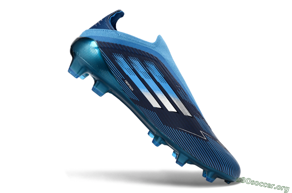 Adidas F50 Elite Laceless FG Football Boots - Blue/Sky Blue/Navy Blue 5