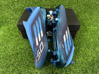 Adidas F50 Elite Laceless FG Football Boots - Blue/Sky Blue/Navy Blue