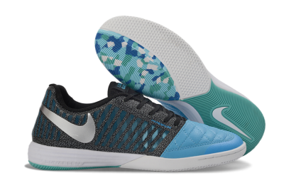 Nike Lunar Gato 2 IC Football Shoes - Blue/Aqua Blue/Black Metallic