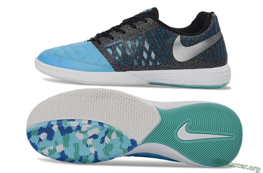 Nike Lunar Gato 2 IC Football Shoes - Blue/Aqua Blue/Black Metallic 1