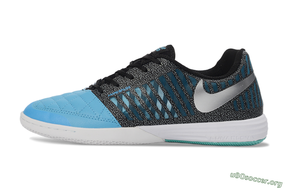 Nike Lunar Gato 2 IC Football Shoes - Blue/Aqua Blue/Black Metallic 3
