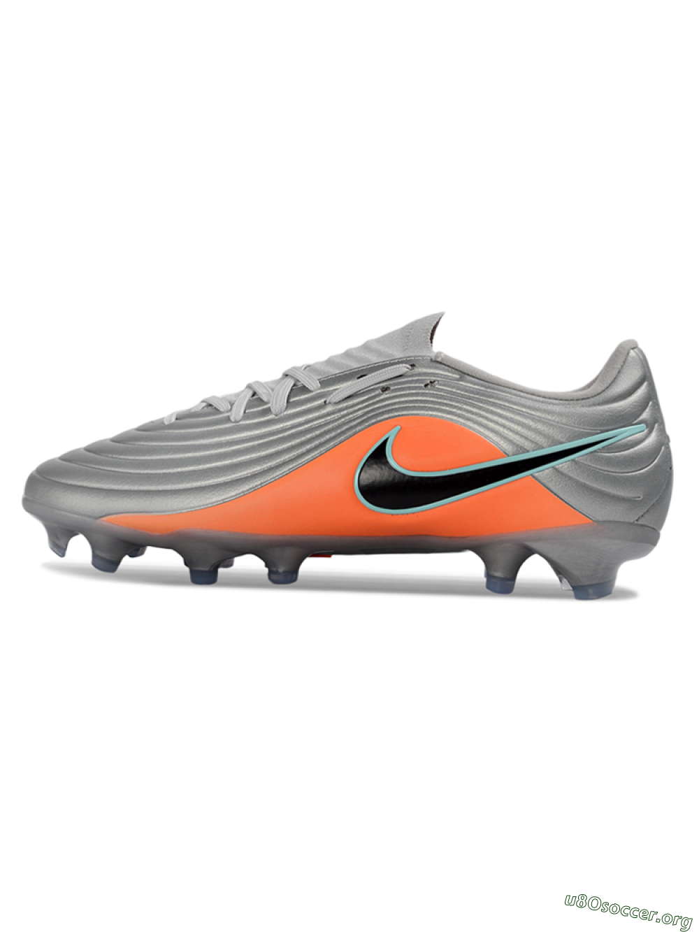 Nike Tiempo Legend 11 Elite FG Football Boots - Gray/Vivid Orange/Mint Blue 3