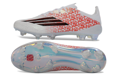 Adidas F50 Elite FG Football Boots - White/Fiery Coral/Black