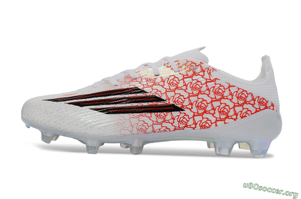 Adidas F50 Elite FG Football Boots - White/Fiery Coral/Black 3