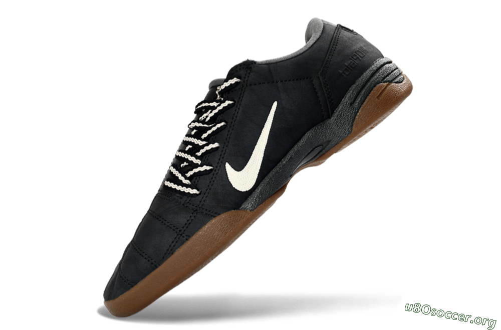 Nike Total 90 III IC Football Shoes - Black/Dark Gray/Rich Brown 6